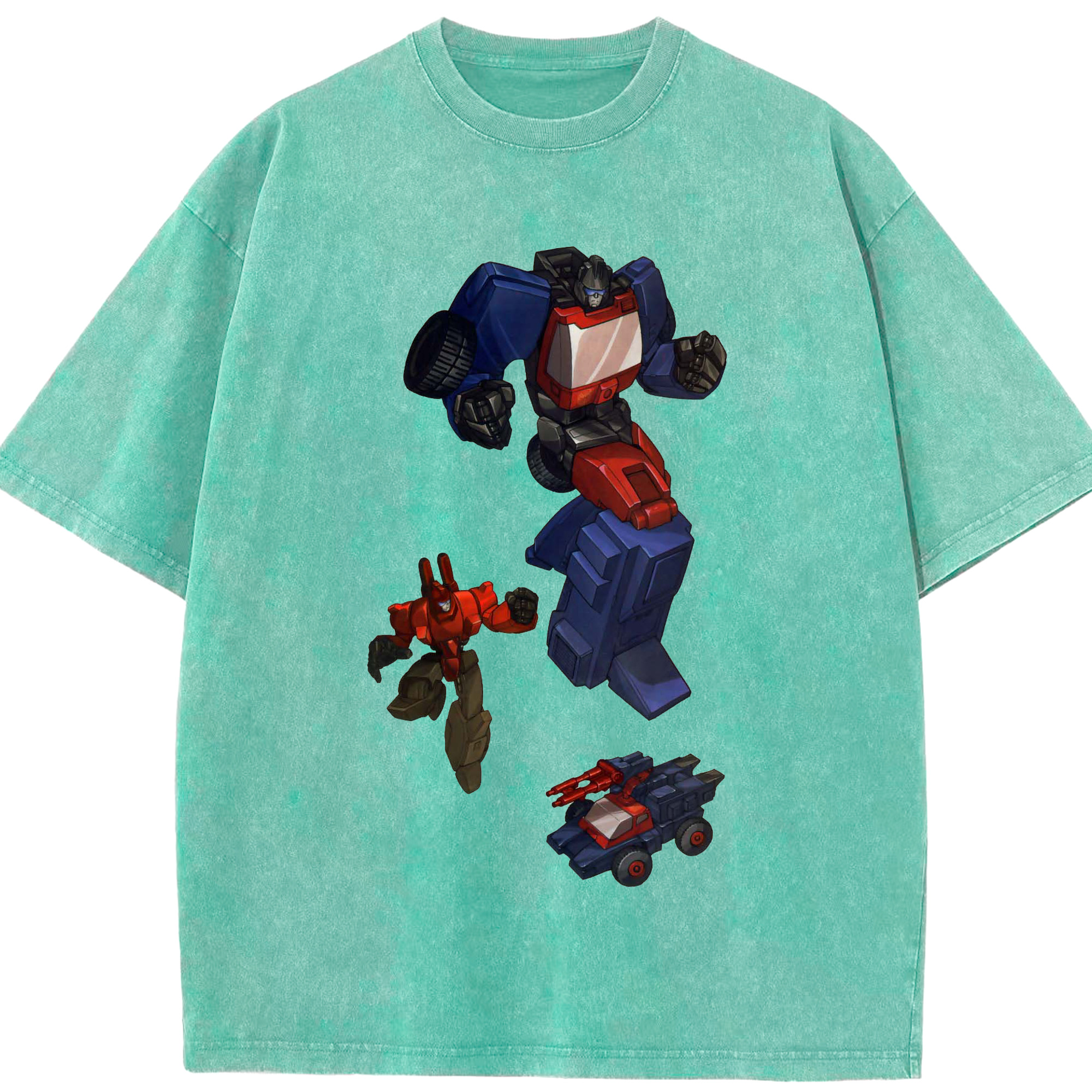 （画像用）  綿100% ヴィンテージ風 半袖Tシャツ（フロントプリント）